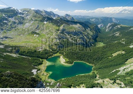 Trnovacko Lake In Piva Nature Park, Montenegro