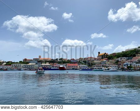 Bay And The Town Of St Georges