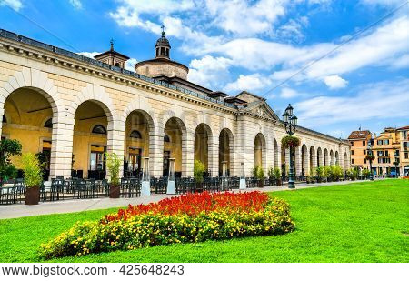 The Grain Market At Piazzale Arnaldo In Brescia - Lombardy, Northern Italy