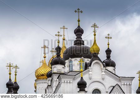 Theophany Convent Domes In Kostroma In Russia