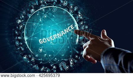 Business, Technology, Internet And Network Concept. Governance  Successful Business Concept