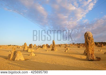 An image of the Pinnacles Desert at Nambung National Park Australia