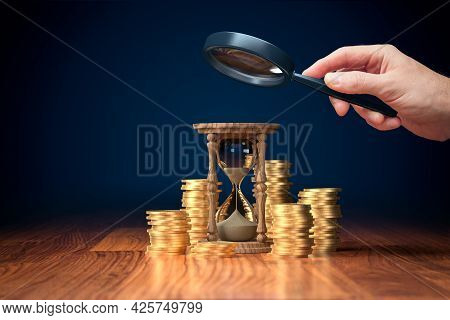 Time Is Money - Time Management Concept. Efficiency And Productivity Improvement Bring More Earnings