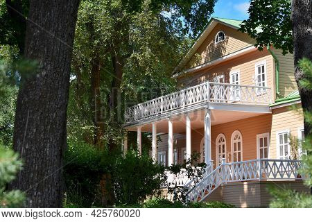 View Of The Manor House In The Estate Of Tarkhany Grandmother Of The Poet Lermontov Russia On A Summ