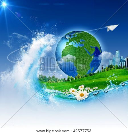 Abstract environmental backgrounds.