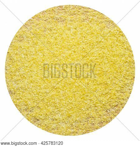 Semolina Irmik Obtained By Grinding Durum Wheat On A Bamboo Cutting Board