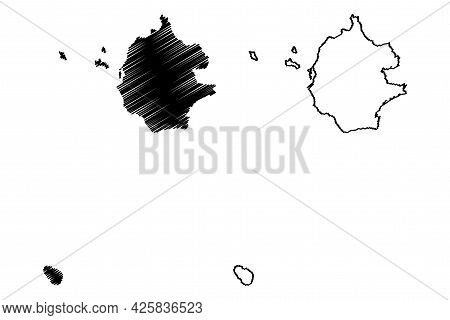 Free Municipal Consortium Of Trapani (italy, Italian Republic, Sicily Region) Map Vector Illustratio
