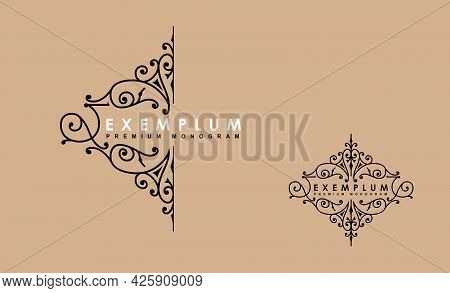 Premium Victorian Monogram Templates To Create Logos, Emblems, Personal Monograms In A Sophisticated