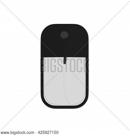Perfume Tester Mockup Template On Isolated White Background, Travel Pocket Perfume Mock-up For Your 
