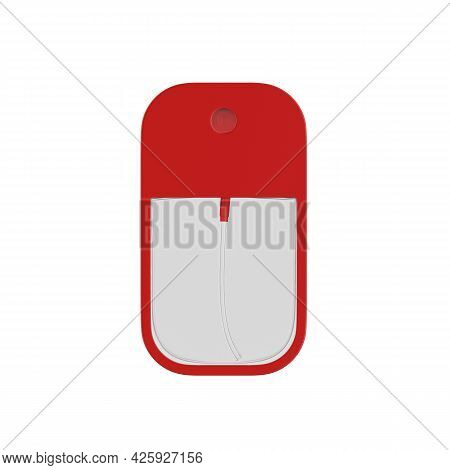 Perfume Tester Mockup Template On Isolated White Background, Travel Pocket Perfume Mock-up For Your 