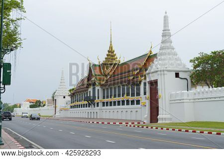 Bangkok,thailand - May 11,2019 : View Of Phra Thinang Sutthaisawan Prasat In Grand Palace In Bangkok