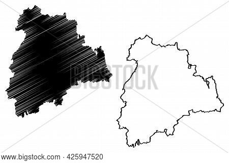 Altenburger Land District (federal Republic Of Germany, Rural District, Free State Of Thuringia) Map