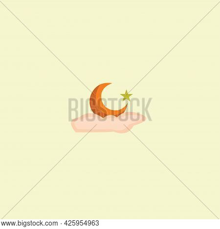 Simple Vector About Moon And Stars Loyalty Symbolizing