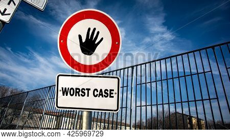 Street Sign The Way To Best Versus Worst Case