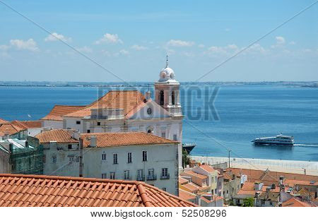 View Over The Roofs Of The Old District And Embankment Of The European City