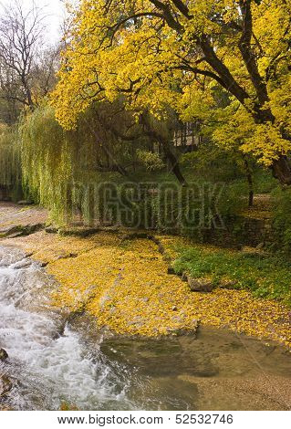Olkhovka River In Kislovodsk.