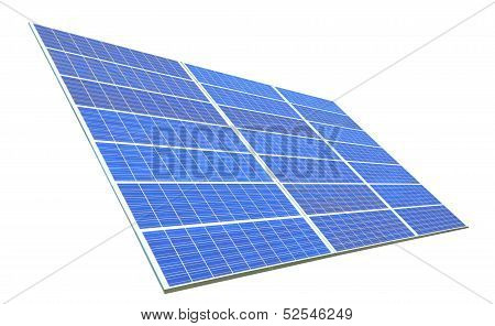 Solar Panel With White Background
