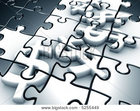 Dollarzeichen puzzle