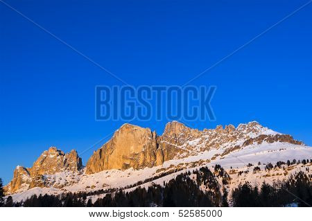 Sunset On The Catinaccio, Dolomite - Italy