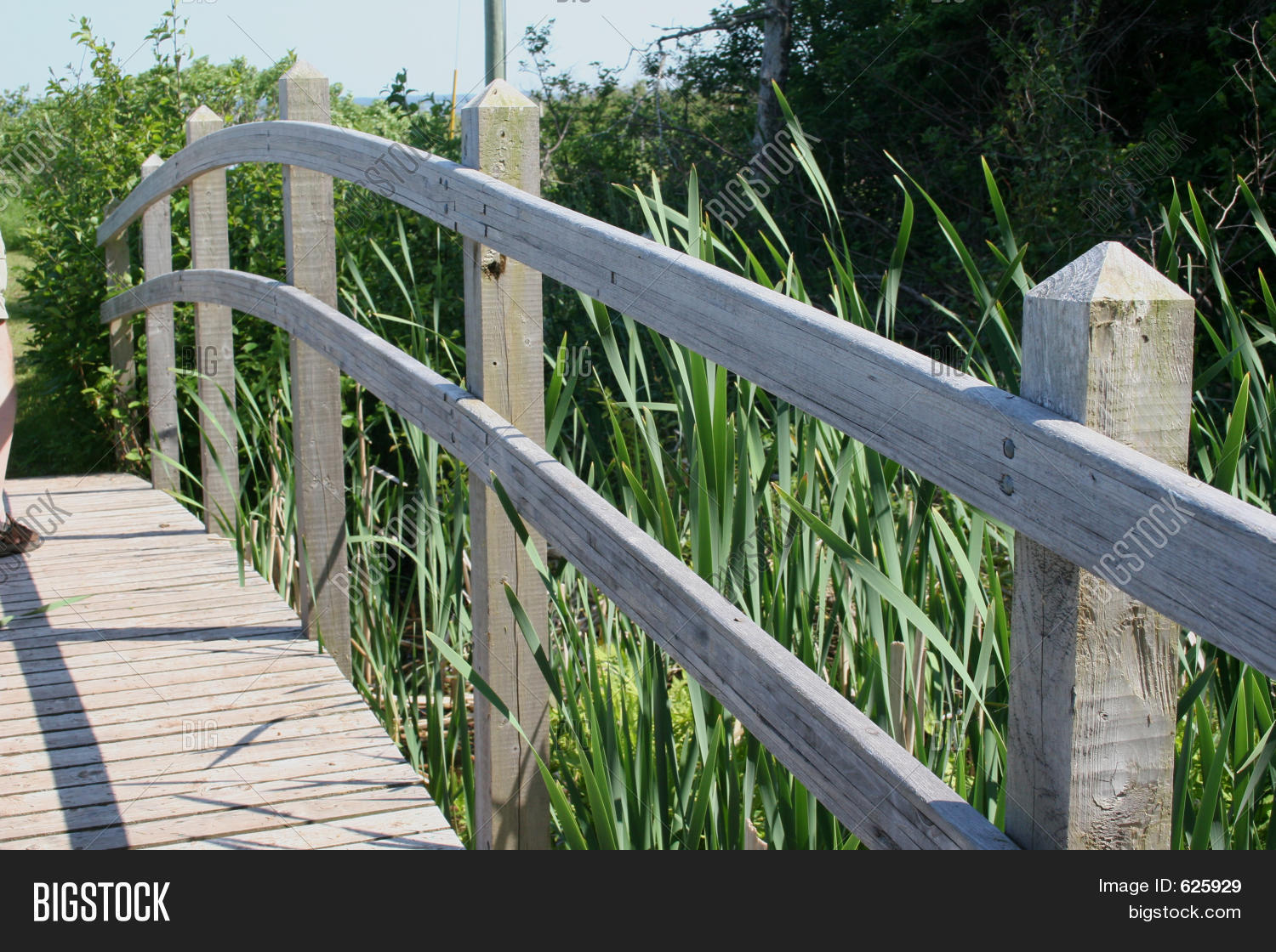 Wooden Bridge Railing Image & Photo (Free Trial) Bigstock