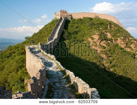 View Of Great Wall Of China Located In Hebei Province