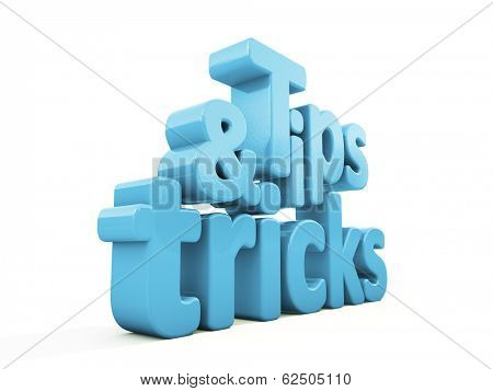 Tips and tricks icon on a white background. 3D illustration.