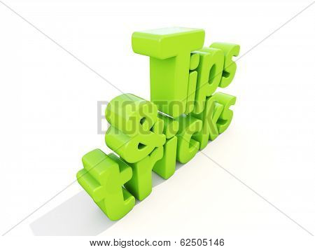 Tips and tricks icon on a white background. 3D illustration.