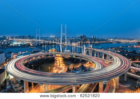 Beautiful Spiral In A Curve Approach Bridge