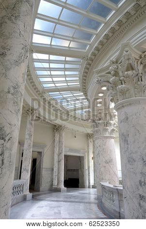 Marble Roman Columns at Boise Idaho Capitol Building