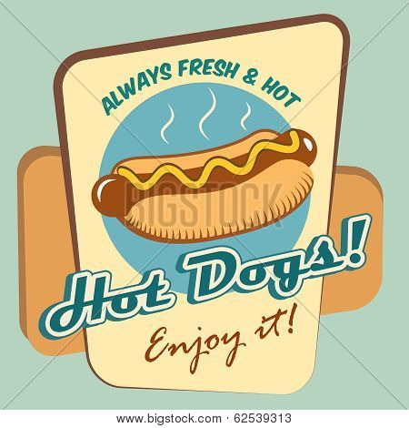 Hot dog poster