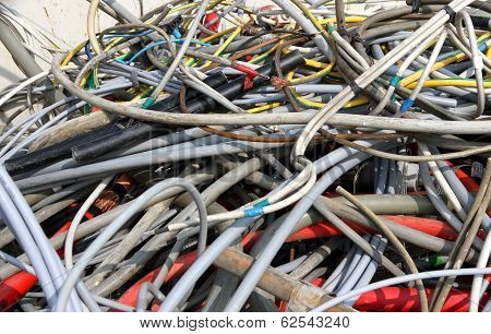 Cord Amassed In A Container In Special Waste Landfill