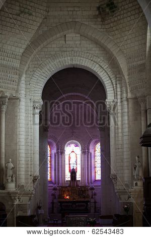 Collegiale St-Ours beside castle of Loches. Loire Valley France