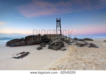 Redhead Beach, Nsw Australia Just Before Sunrise