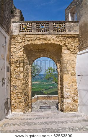 Porta St. Angelo. Montescaglioso. Basilicata. Italy.