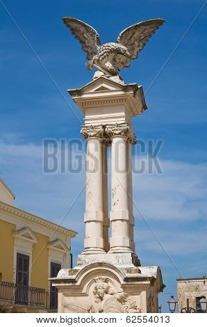 War memorial. Montescaglioso. Basilicata. Italy.