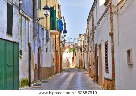 Alleyway. Montescaglioso. Basilicata. Italy.
