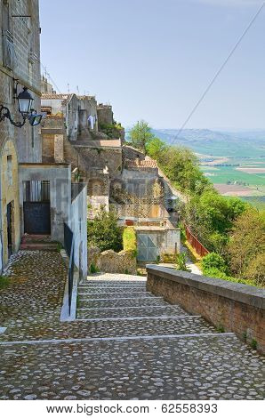 Alleyway. Montescaglioso. Basilicata. Italy.