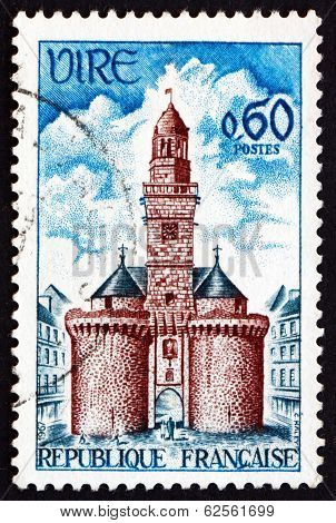 Postage Stamp France 1967 Clock Tower, Vire