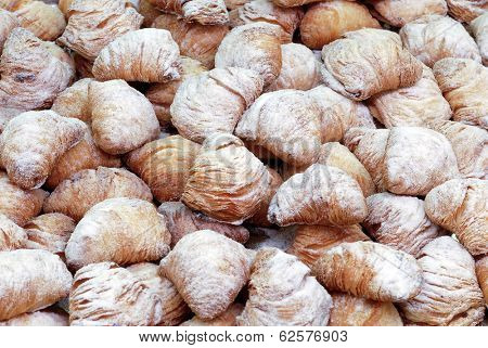 italian pastries, sfogliatelle, typical Neapolitan sweet food 