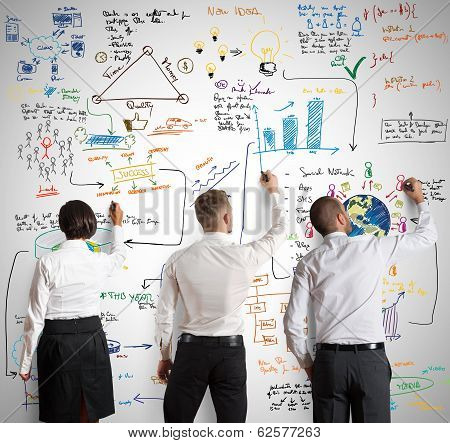 Teamwork With New Business Project