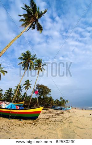 Goa cover page with blue skies and boat