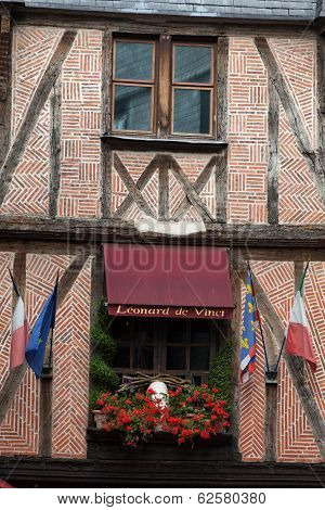 Half-timbered house in Tours Loire Valley France