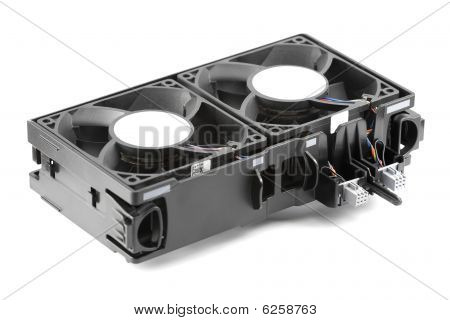 Dois ventiladores no suporte Dual