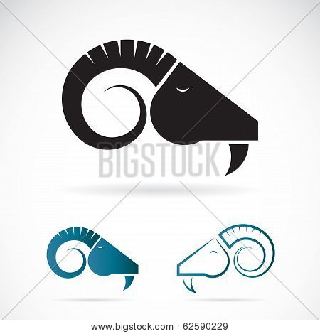Vector Image Of An Goats Head