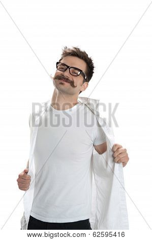 Young Undressing Man