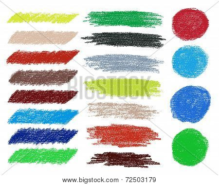Paint color on texture canvas background.