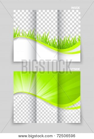 Tri-fold brochure template design