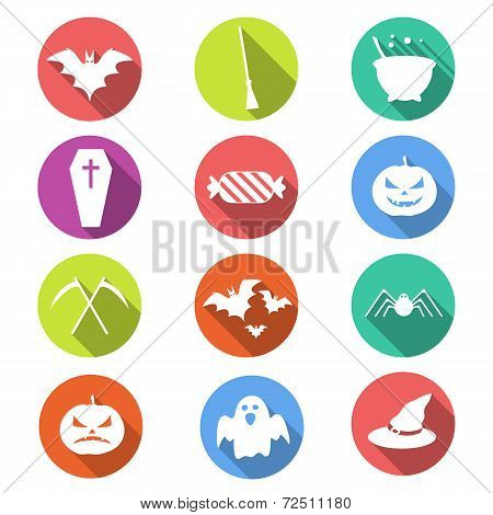 Halloween flat icons