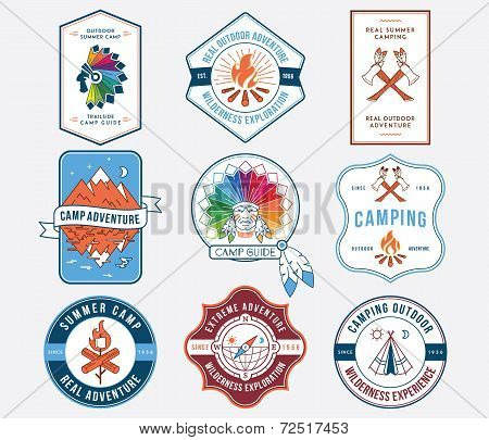 Outdoor Camping Colored