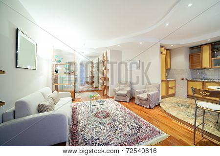 Bright Interior Of Living Room